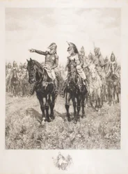 Estado Mayor en Austerlitz, grabado por C. Coppier